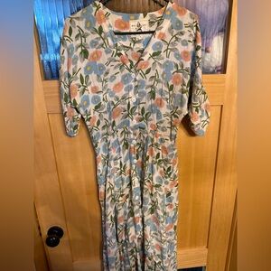 With Love Alice’s Pig Dress Floral Size 4 Short In Front Long In Back